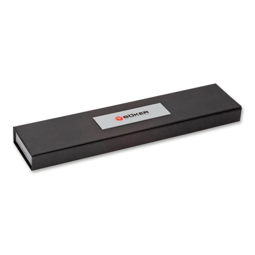 Böker - Cuțit de bucătărie santoku din oțel damasc DAMAST OLIVE 17,2 cm lemn de măslin