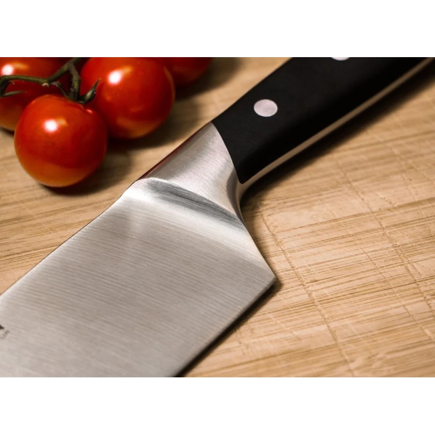 Böker - Cuțit de bucătărie santoku FORGE 16 cm negru
