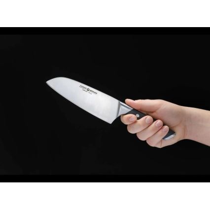 Böker - Cuțit de bucătărie santoku FORGE 16 cm negru