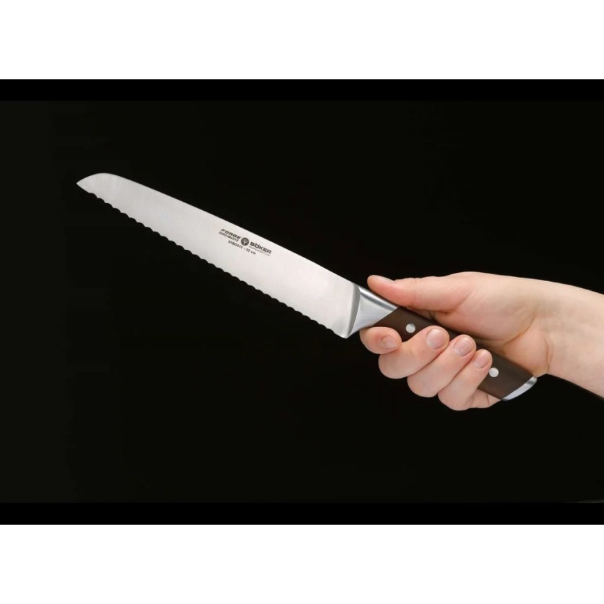 Böker - Cuțit de pâine FORGE WOOD 22 cm, arțar