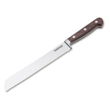Böker - Cuțit de pâine HERITAGE 20,5 cm, mâner din lemn de nuc