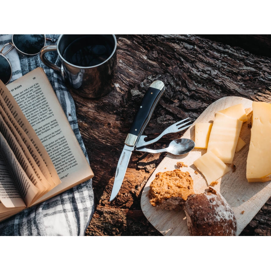 Böker - Cuțit de buzunar cu tacâmuri Magnum Bon Appetite 18,7 cm pakka