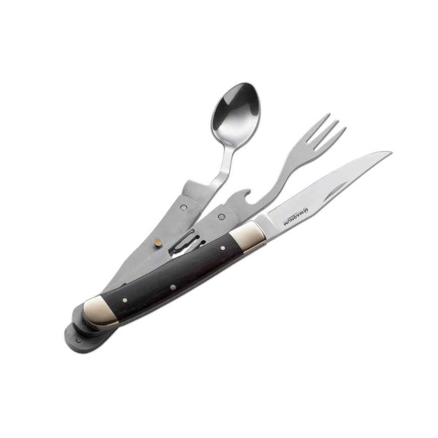 Böker - Cuțit de buzunar cu tacâmuri Magnum Bon Appetite 18,7 cm pakka