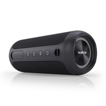 Boxă LED fără fir cu microfon Niceboy Polaris 30W/4000mAh IPX7 negru
