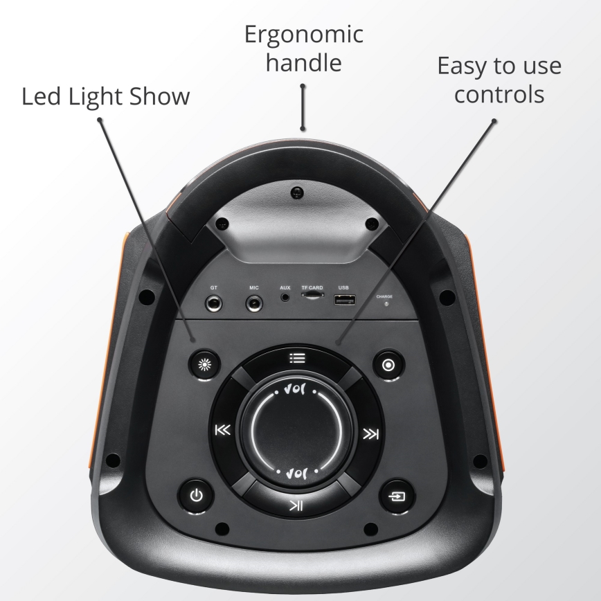 AKAI PARTY BOX 810 - Boxă wireless 65 W / 230 V, acumulator 5000 mAh + telecomandă