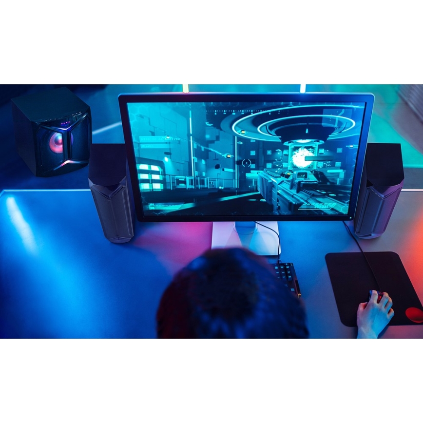 Boxe PC 2.1 50W/230V negre Yenkee + telecomandă