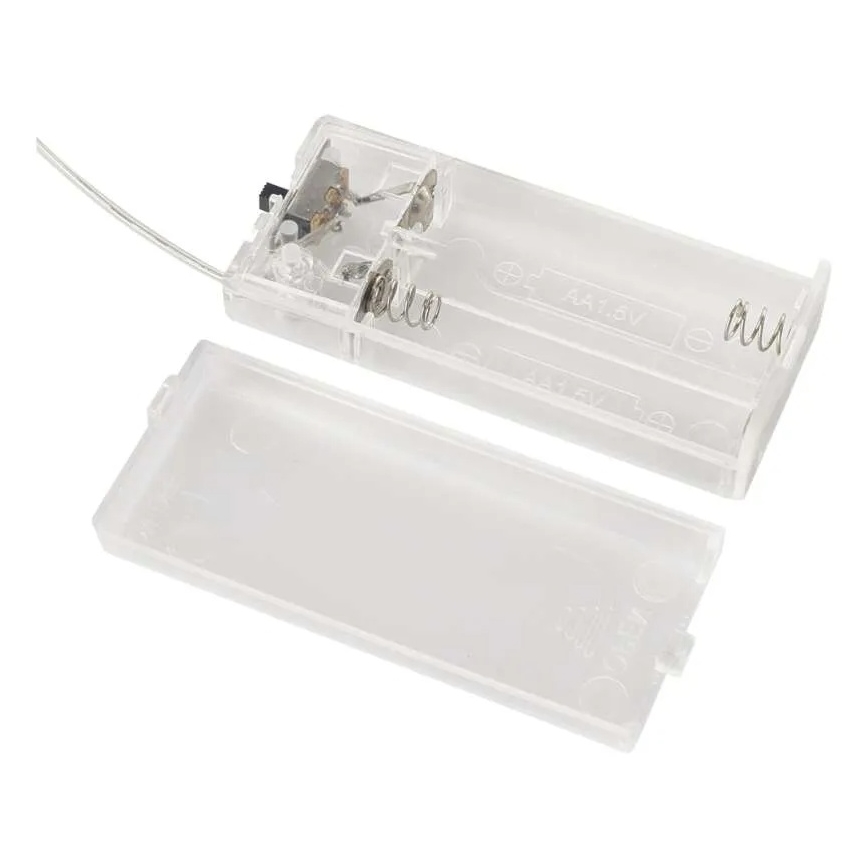 Brad decorativ de Crăciun cu 35 LED, alimentare 2x AA