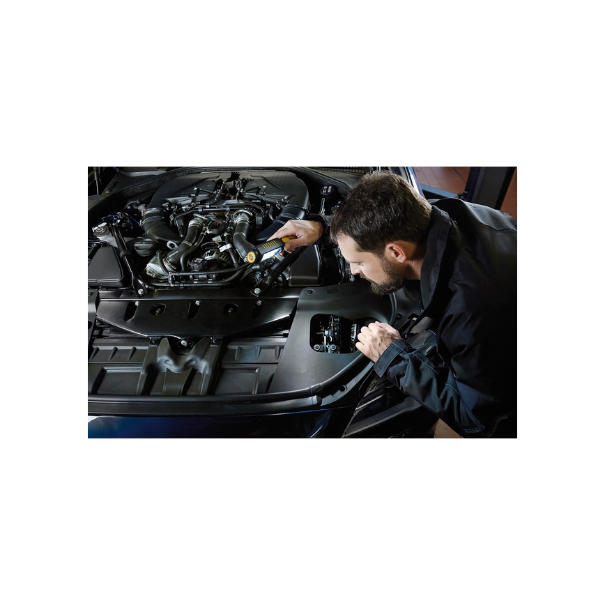 Brennenstuhl - Lanternă de lucru LED, 3xAA, portocalie