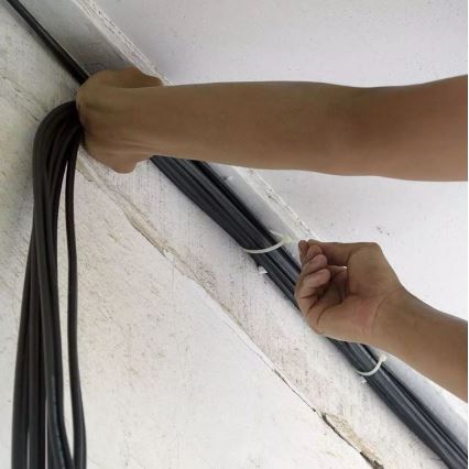 Bride din plastic 2,5x100mm 100 buc. albe