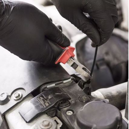 Bride din plastic 2,5x150mm 100 buc. negre