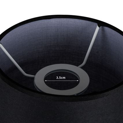 Brilagi - Abajur TABLON E27 pentru lampă de masă, Ø 14 cm, negru