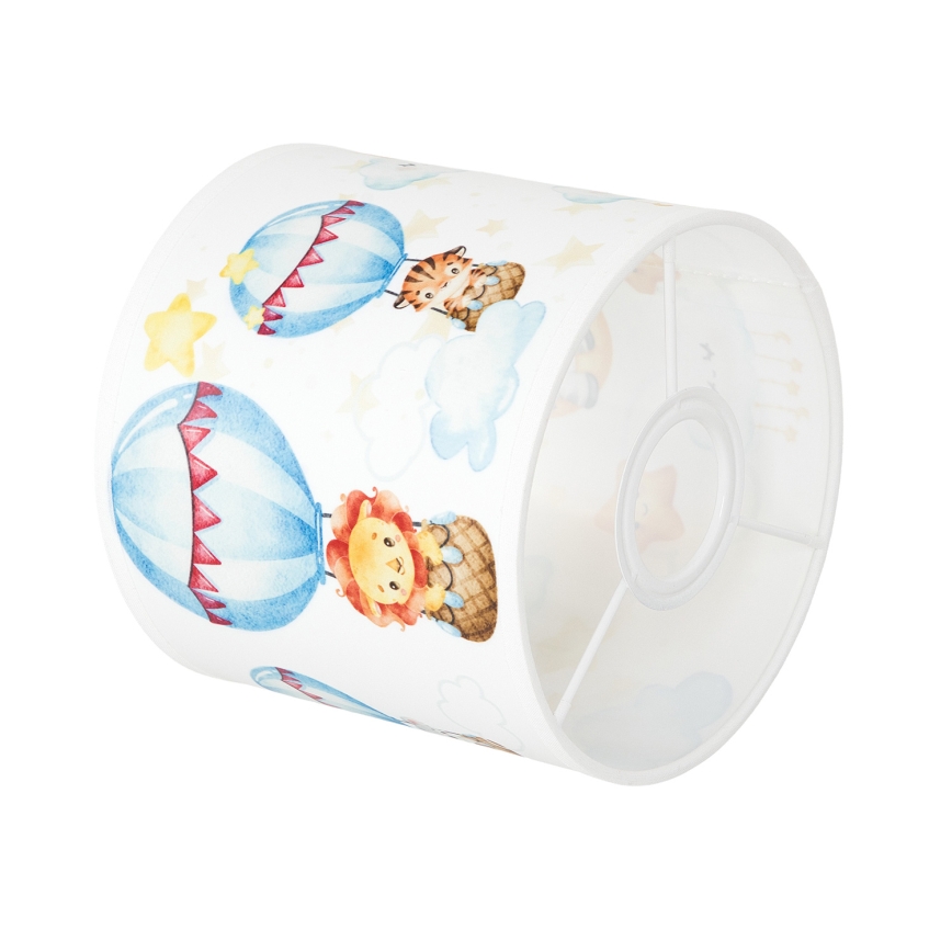 BRILAGI - Abajur universal BOBO E27 Ø 15 cm alb/cu animale