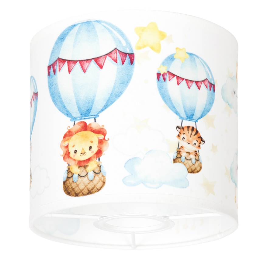 BRILAGI - Abajur universal BOBO E27 Ø 15 cm alb/cu animale