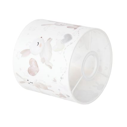 Brilagi - Abajur universal BOBO E27 Ø 15 cm alb/iepurași