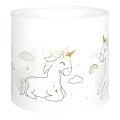 Brilagi - Abajur universal BOBO E27 Ø 15 cm alb/unicorni