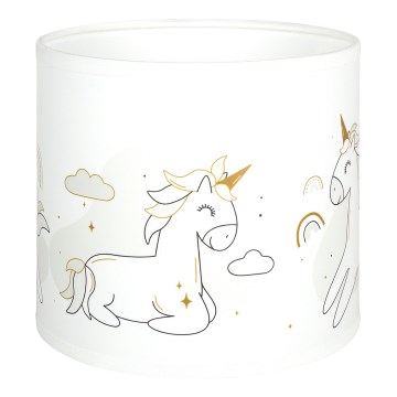 Brilagi - Abajur universal BOBO E27 Ø 15 cm alb/unicorni