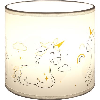Brilagi - Abajur universal BOBO E27 Ø 15 cm alb/unicorni