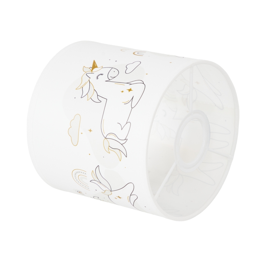 Brilagi - Abajur universal BOBO E27 Ø 15 cm alb/unicorni