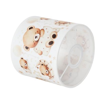 BRILAGI - Abajur universal BOBO E27 Ø 15 cm alb/ursuleți