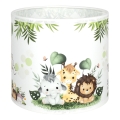 Brilagi - Abajur universal BOBO E27 Ø 15 cm alb/verde/junglă