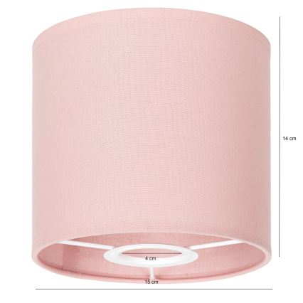 BRILAGI - Abajur universal BOBO E27 Ø 15 cm roz