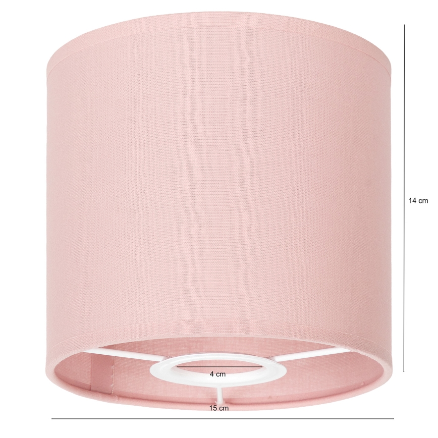 BRILAGI - Abajur universal BOBO E27 Ø 15 cm roz