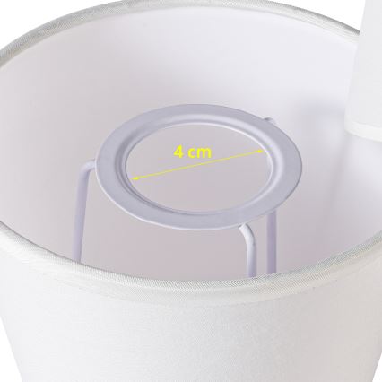 Brilagi - Abajur universal NUBILA E27 13x9 cm alb