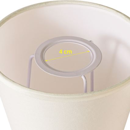 Brilagi - Abajur universal NUBILA E27 13x9 cm cremă