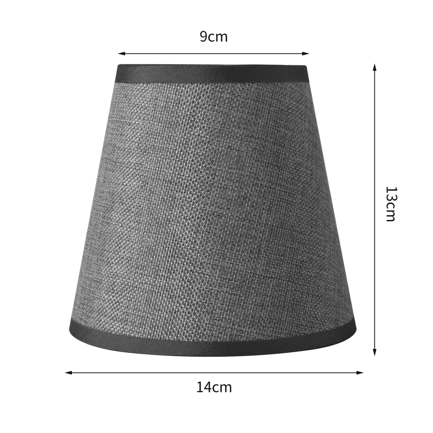 Brilagi - Abajur universal NUBILA E27 13x9 cm gri