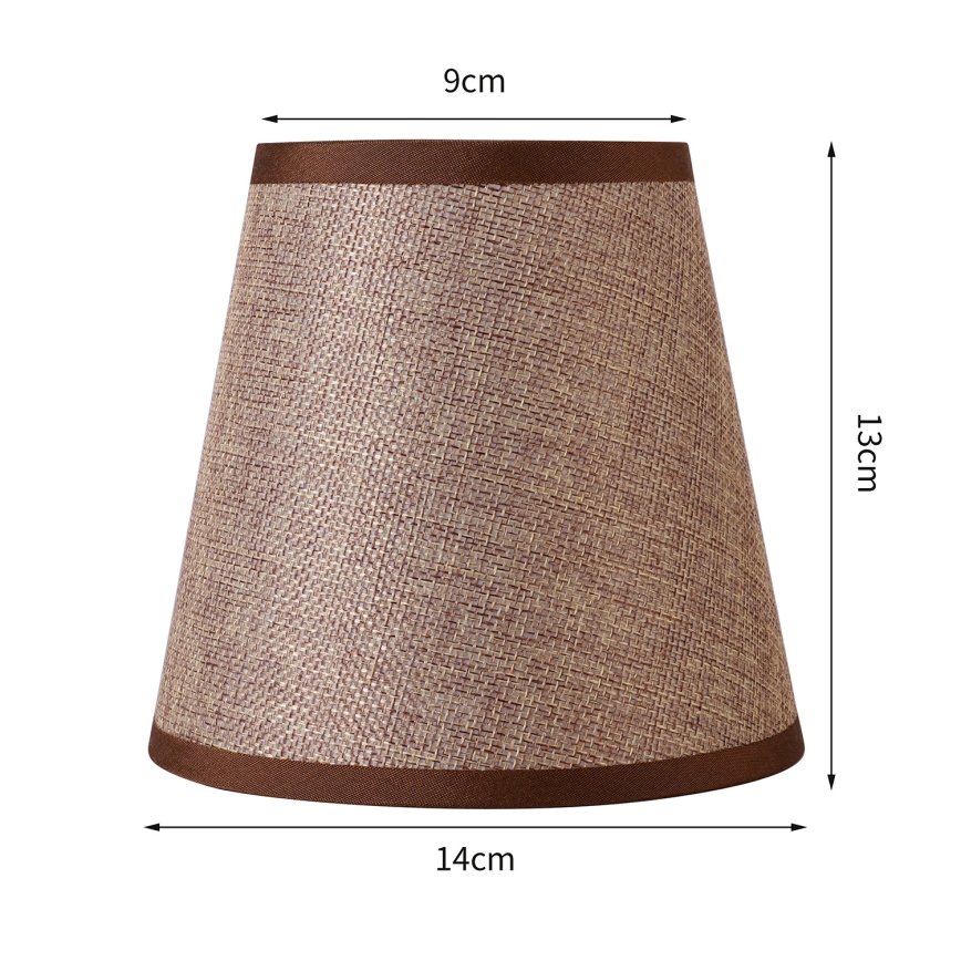 Brilagi - Abajur universal NUBILA E27 13x9 cm maro