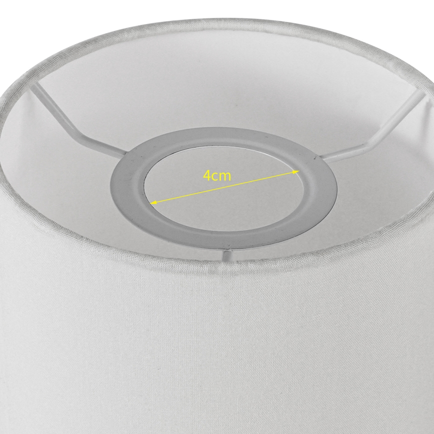 Brilagi - Abajur universal NUBILA E27 15,5x14 cm alb