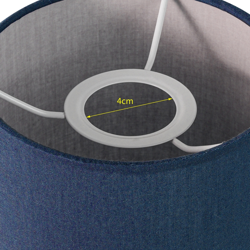 Brilagi - Abajur universal NUBILA E27 15,5x14 cm albastru închis