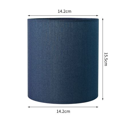 Brilagi - Abajur universal NUBILA E27 15,5x14 cm albastru închis