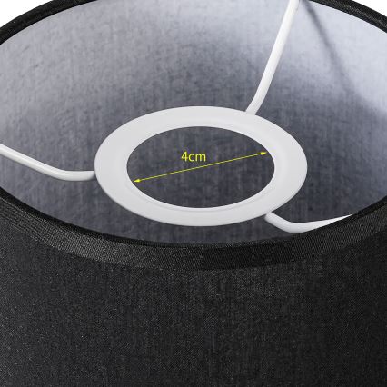 Brilagi - Abajur universal NUBILA E27 15,5x14 cm antracit