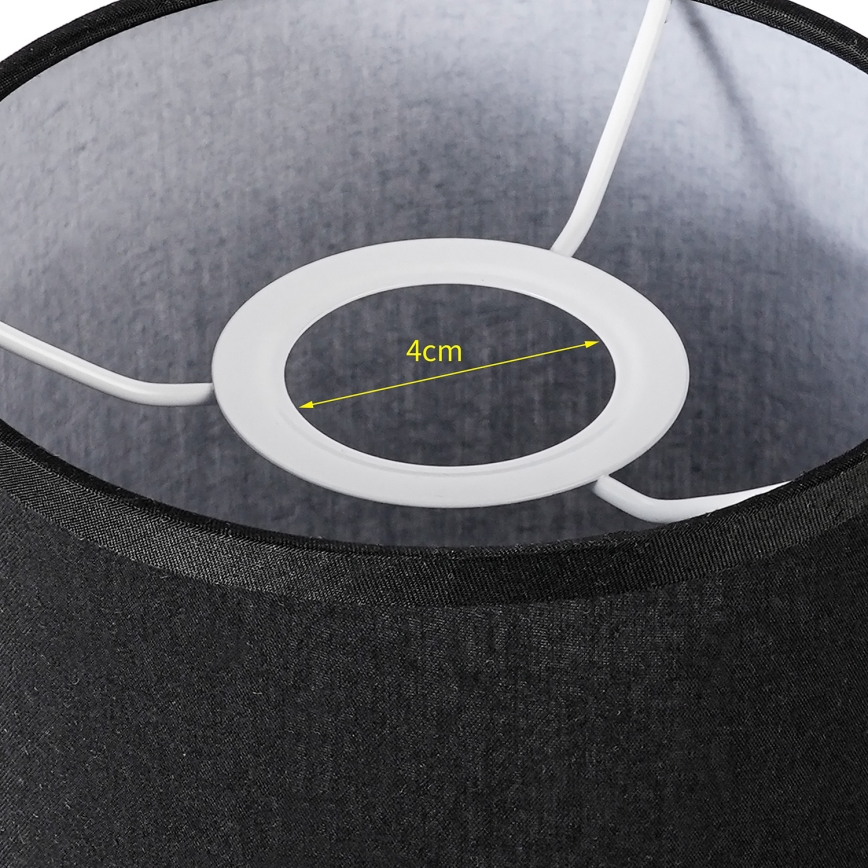 Brilagi - Abajur universal NUBILA E27 15,5x14 cm antracit