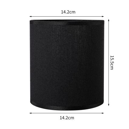 Brilagi - Abajur universal NUBILA E27 15,5x14 cm antracit