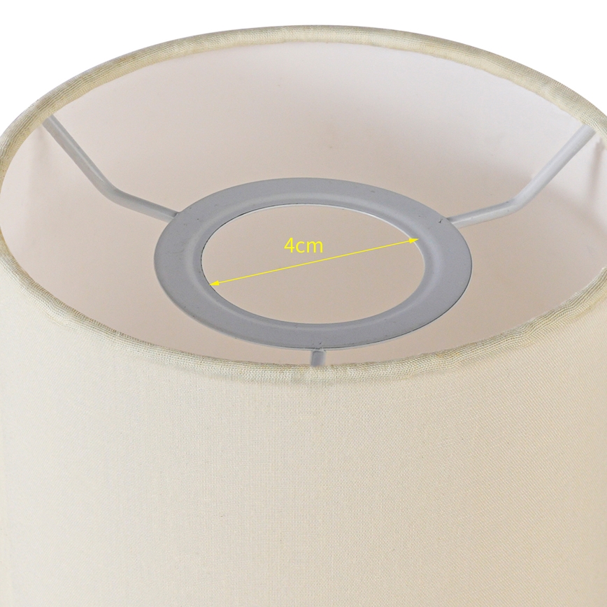 Brilagi - Abajur universal NUBILA E27 15,5x14 cm crem