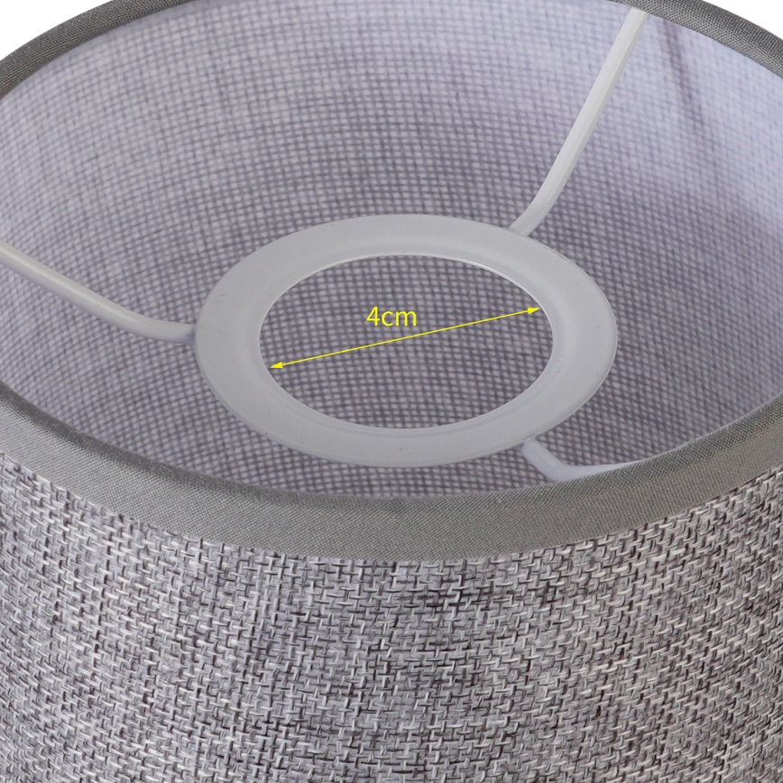 Brilagi - Abajur universal NUBILA E27 15,5x14 cm gri