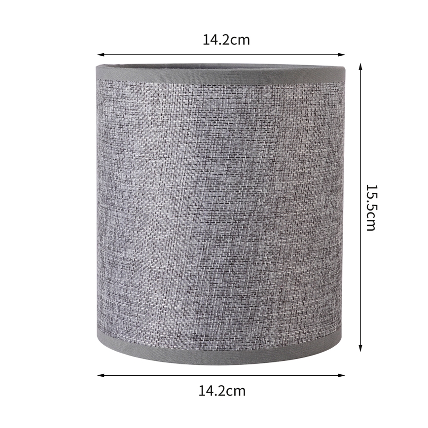 Brilagi - Abajur universal NUBILA E27 15,5x14 cm gri