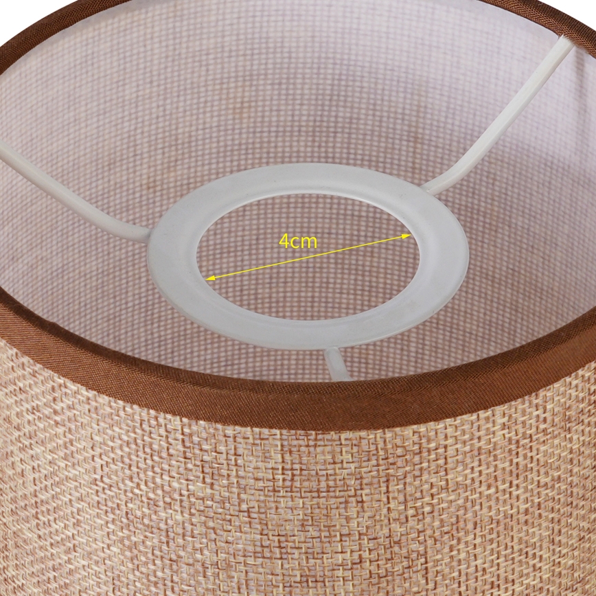 Brilagi - Abajur universal NUBILA E27 15,5x14 cm maro