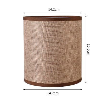 Brilagi - Abajur universal NUBILA E27 15,5x14 cm maro