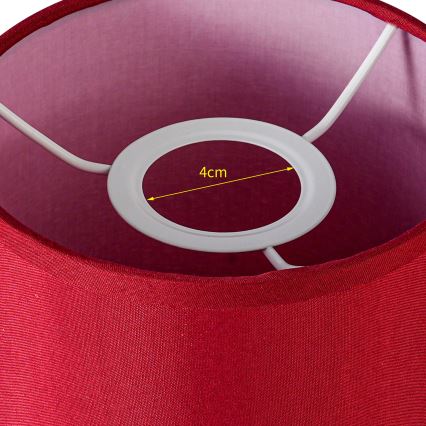 Brilagi - Abajur universal NUBILA E27 15,5x14 cm roșu pompeian