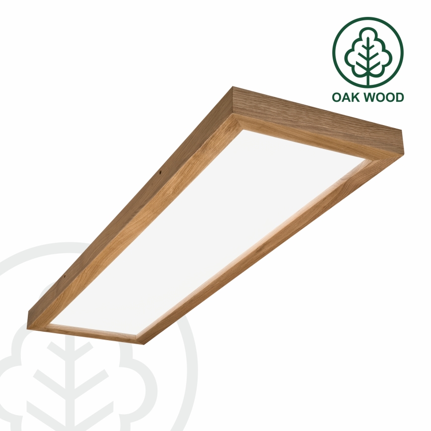 Brilagi - Plafonieră LED pentru baie WOODY FRAME LED/40W/230V 120x30 cm IP44 stejar