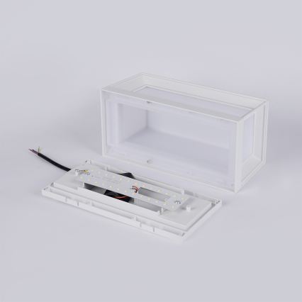 Brilagi - Aplică LED de exterior PARKER, 12W, 230V, 3000/4500/6000K, alb, IP44