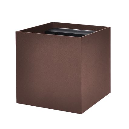 Brilagi - Aplică de exterior CUBE LED/6W/230V maro IP54