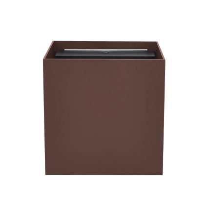 Brilagi - Aplică de exterior CUBE LED/6W/230V maro IP54