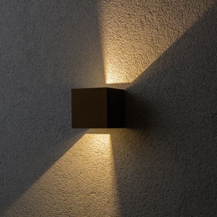 BRILAGI - Aplică de exterior CUBE LED/6W/230V maro IP54