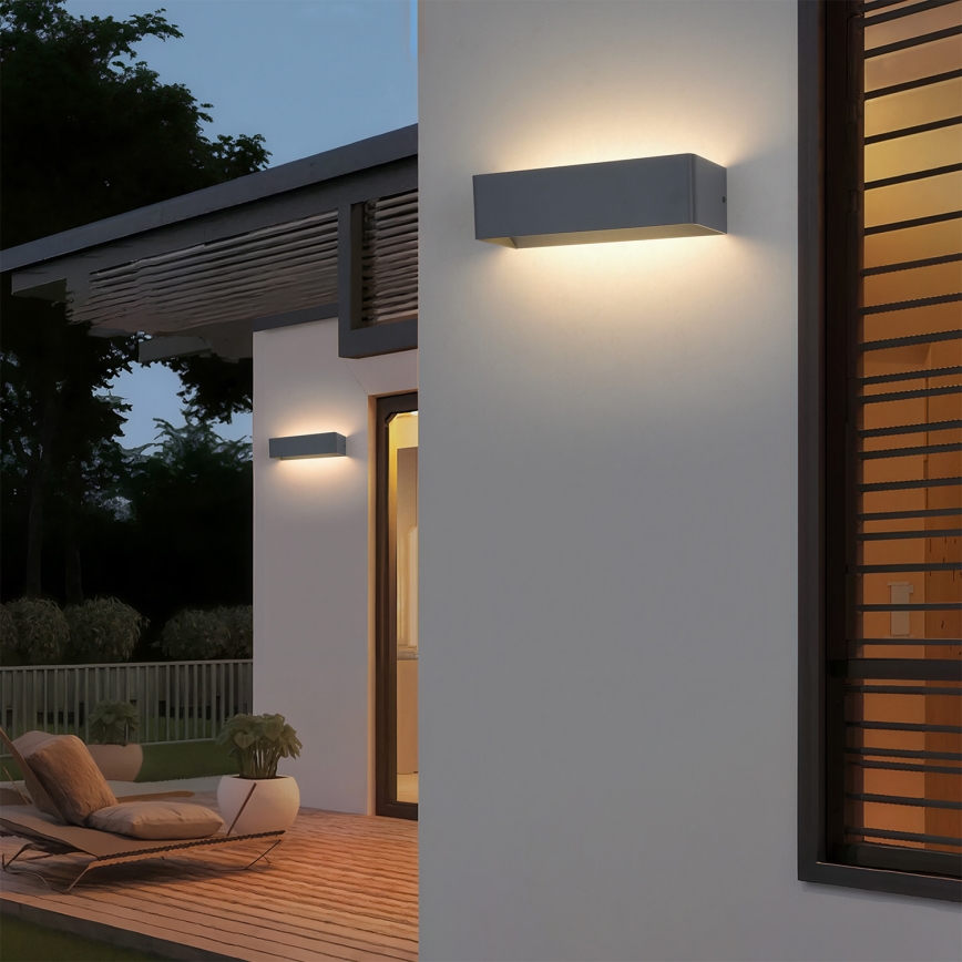Brilagi - Aplică de perete pentru exterior DONNANI LED, 12W/230V, 30 cm, antracit, IP44