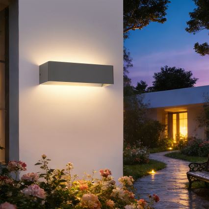 Brilagi - Aplică de perete pentru exterior DONNANI LED, 12W/230V, 30 cm, antracit, IP44