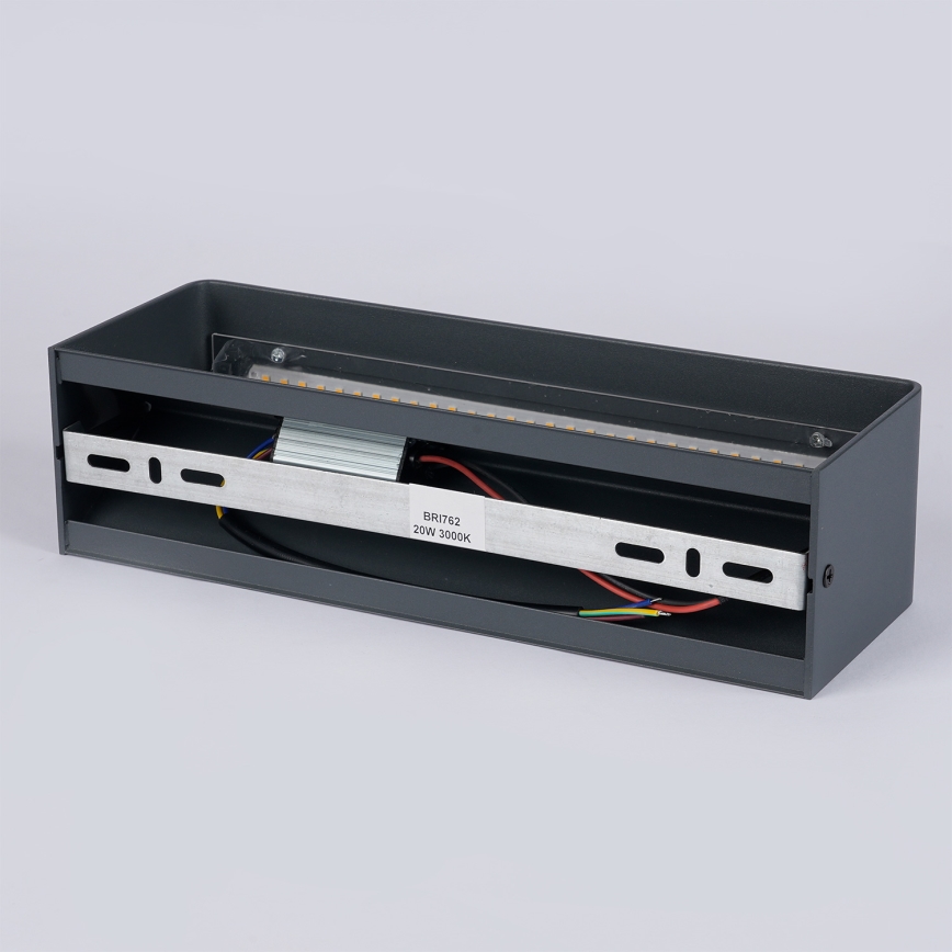 Brilagi - Aplică de perete pentru exterior DONNANI LED, 12W/230V, 30 cm, antracit, IP44